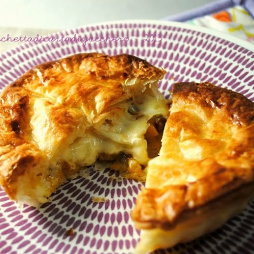 Pie di zucca taleggio e funghi