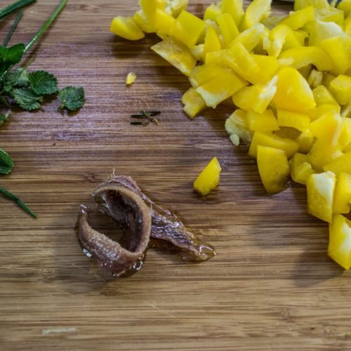 agio olio acciughe peperoni