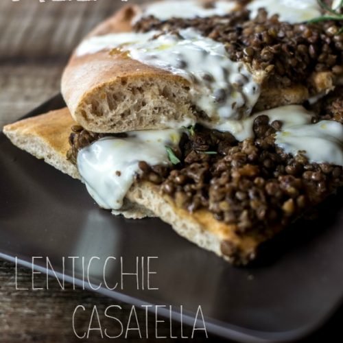 pizza santoreggia casatella lenticchie food blog recipe 02